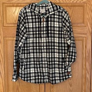 L.L. Bean Hooded Flannel